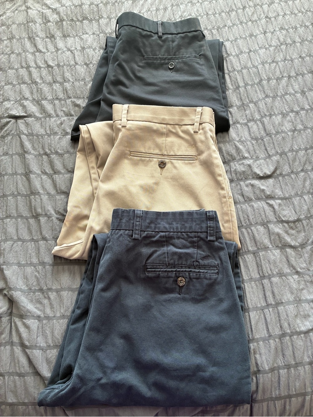 Dockers Men's Dress Pants in Black, Khaki, and Navy 34x32